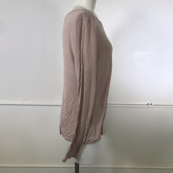 Halogen Long Sleeve Keyhole Tee - Picture 2 of 5